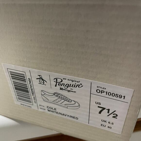 Penguin suede sneaker navy size 7 - Picture 8 of 9